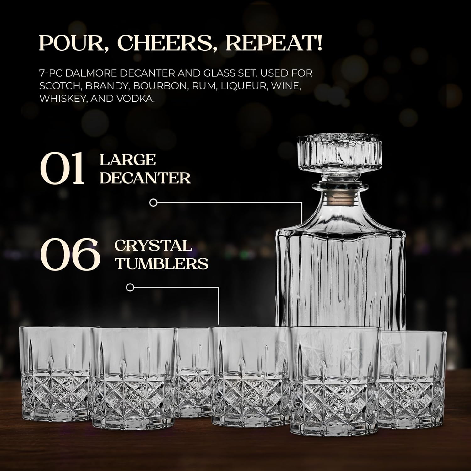 liquor decanter set