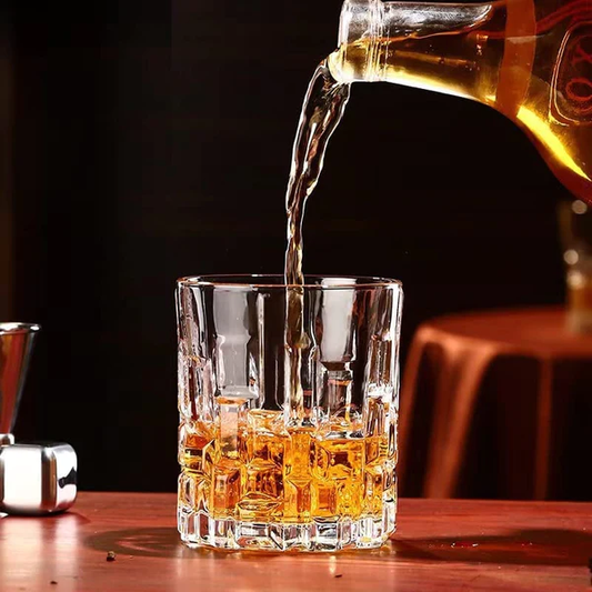 mountain whiskey glass