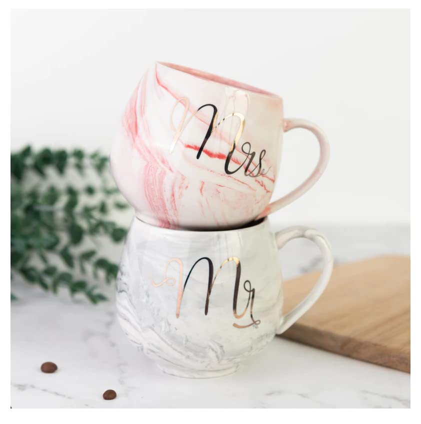 mr mrs coffee cup set
