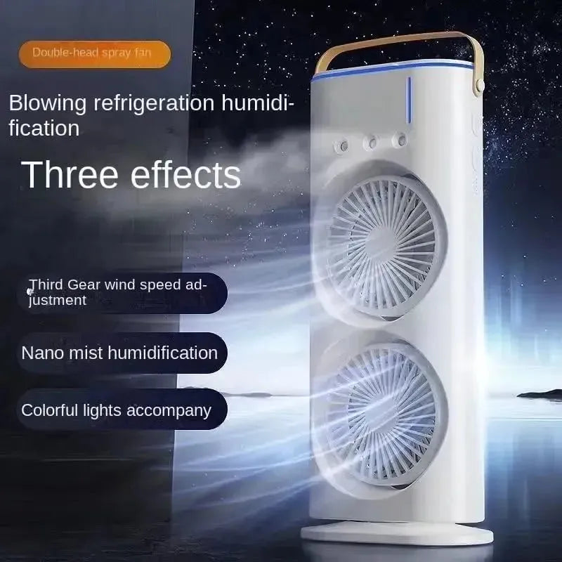 portable cooling fan with water mist
