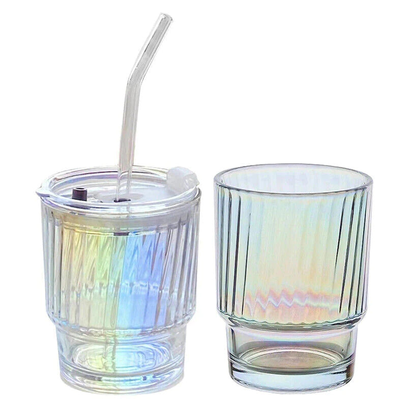 rainbow glass tumbler