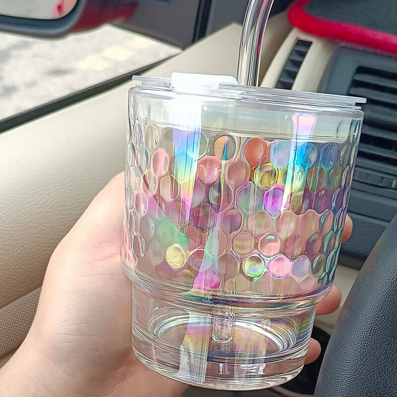 rainbow glass tumbler