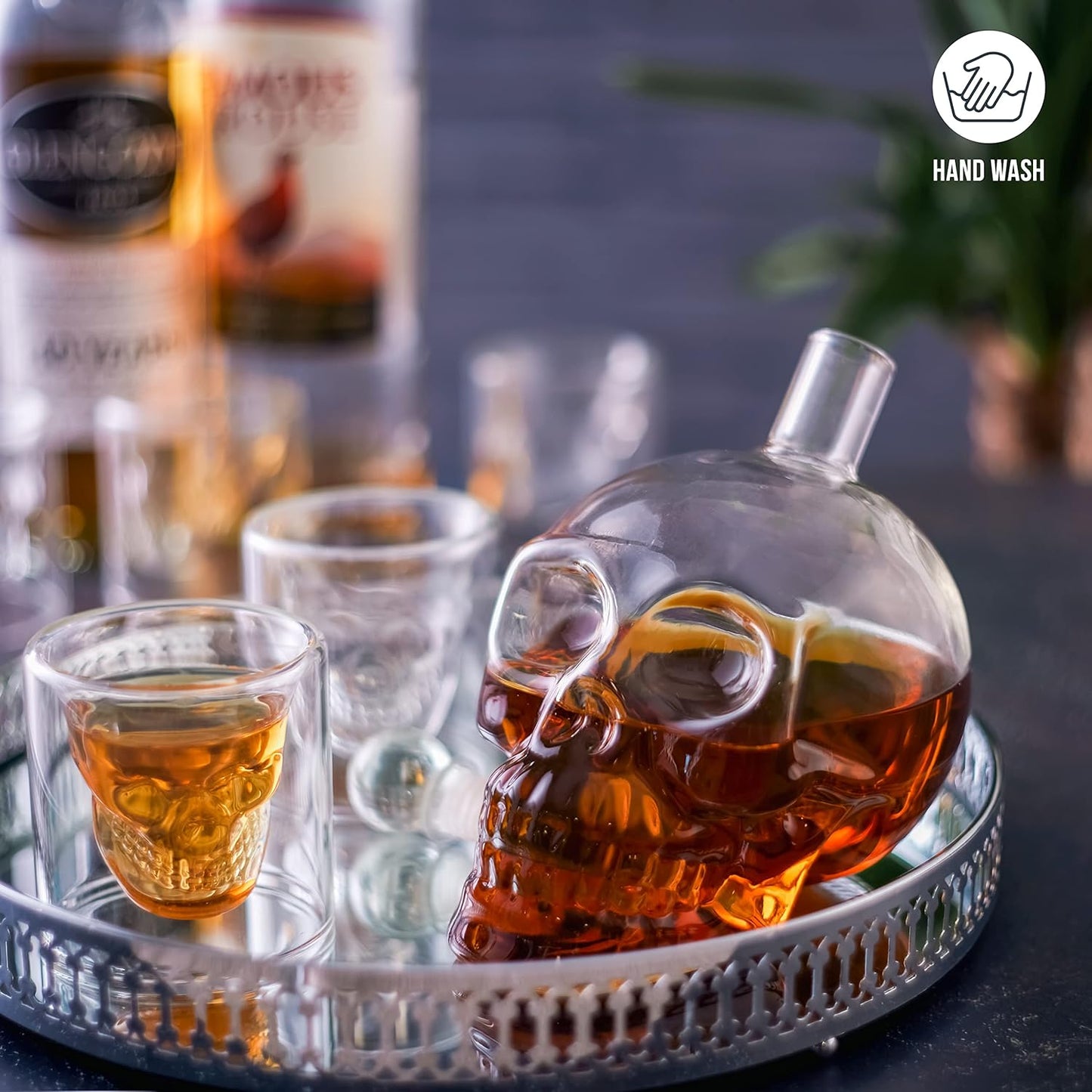skull whiskey decanter