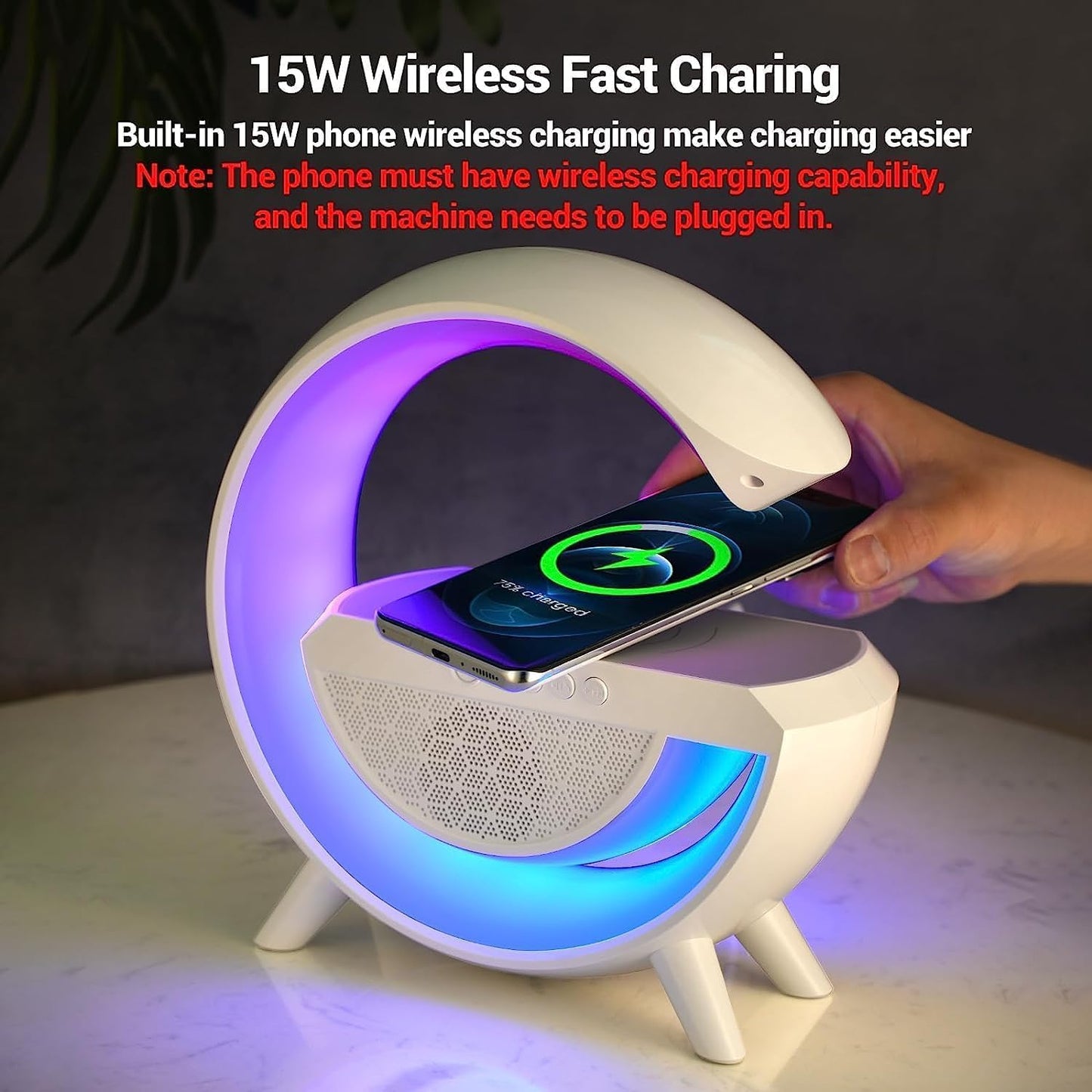smart alarm clock lamp charger