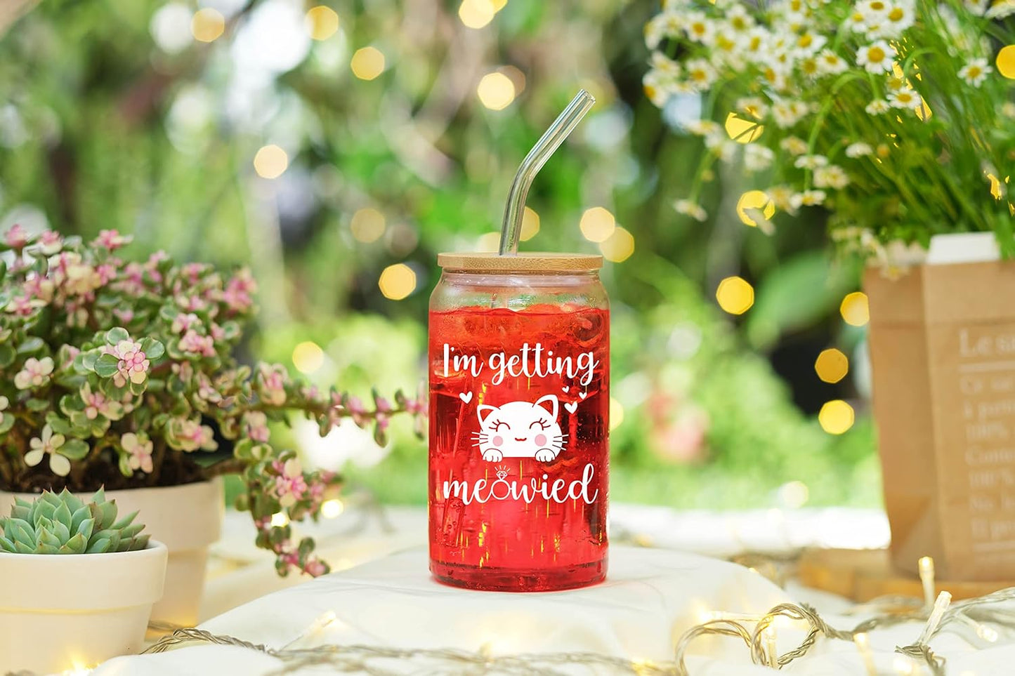 wedding gift glass tumbler