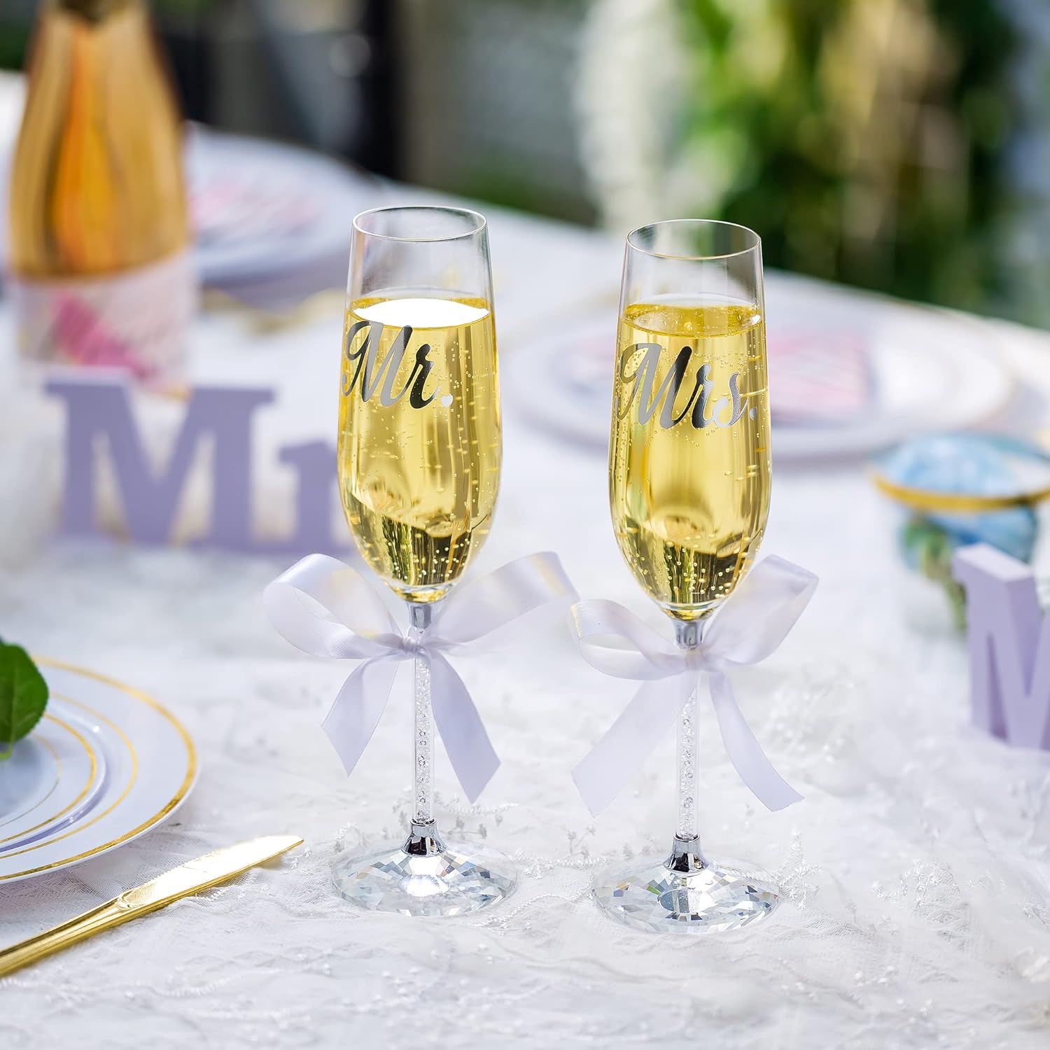 wedding toasting glasses gift set