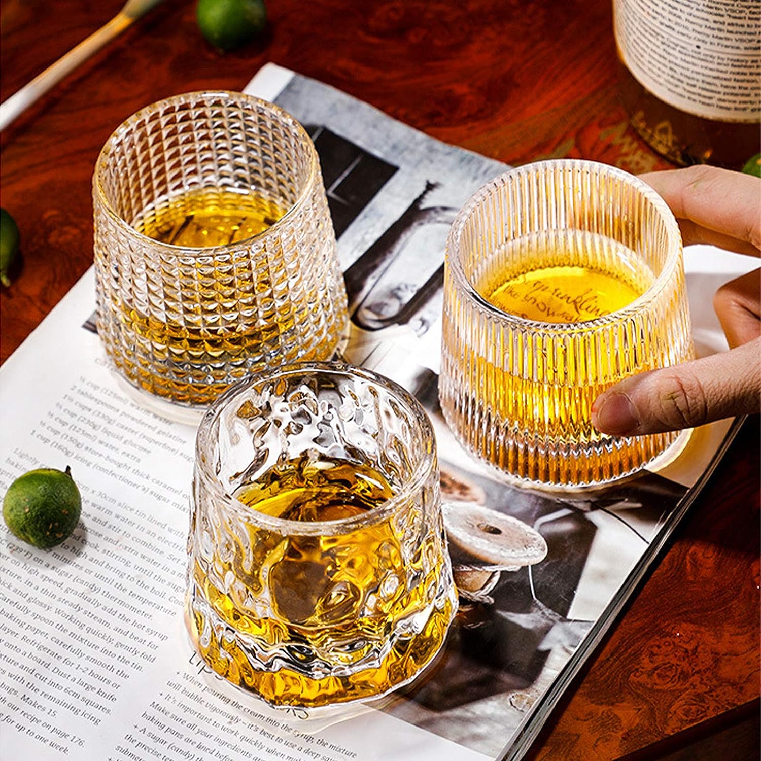 whiskey glass set