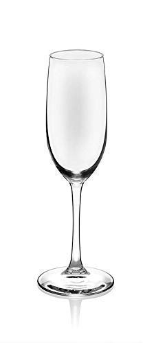 Italian Premium Crystal Wine Glass with Free Coaster Red or White Wine, Champagne Flute Wine Glass Set of 6,180 ml