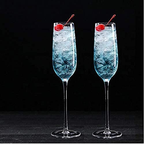 Italian Premium Crystal Wine Glass with Free Coaster Red or White Wine, Champagne Flute Wine Glass Set of 6,180 ml