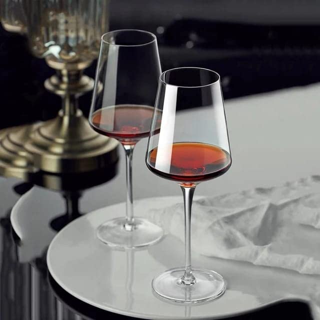 Wide Wine Glass Crystal Wine Glass red Wine, White Wine Glass | Perfect for Home, Bars and Parties