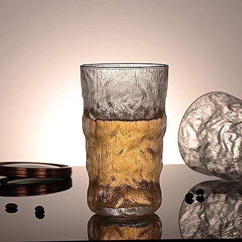 Glass Beer Glasses - Pack of 3, Transparent, 500ml