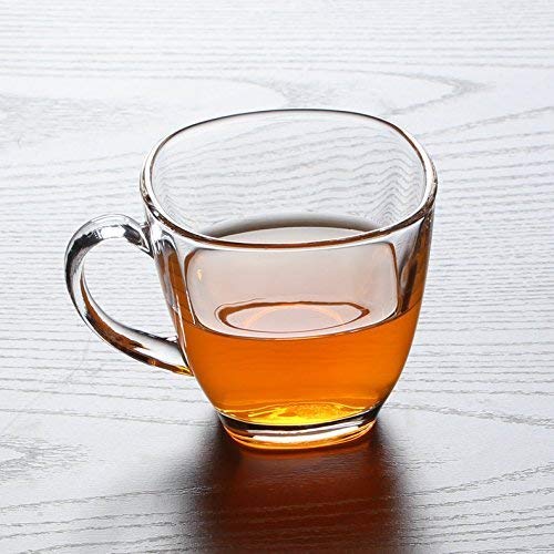 Glass Tea/Coffee Mug - 6 Pieces, Clear, 180 ml