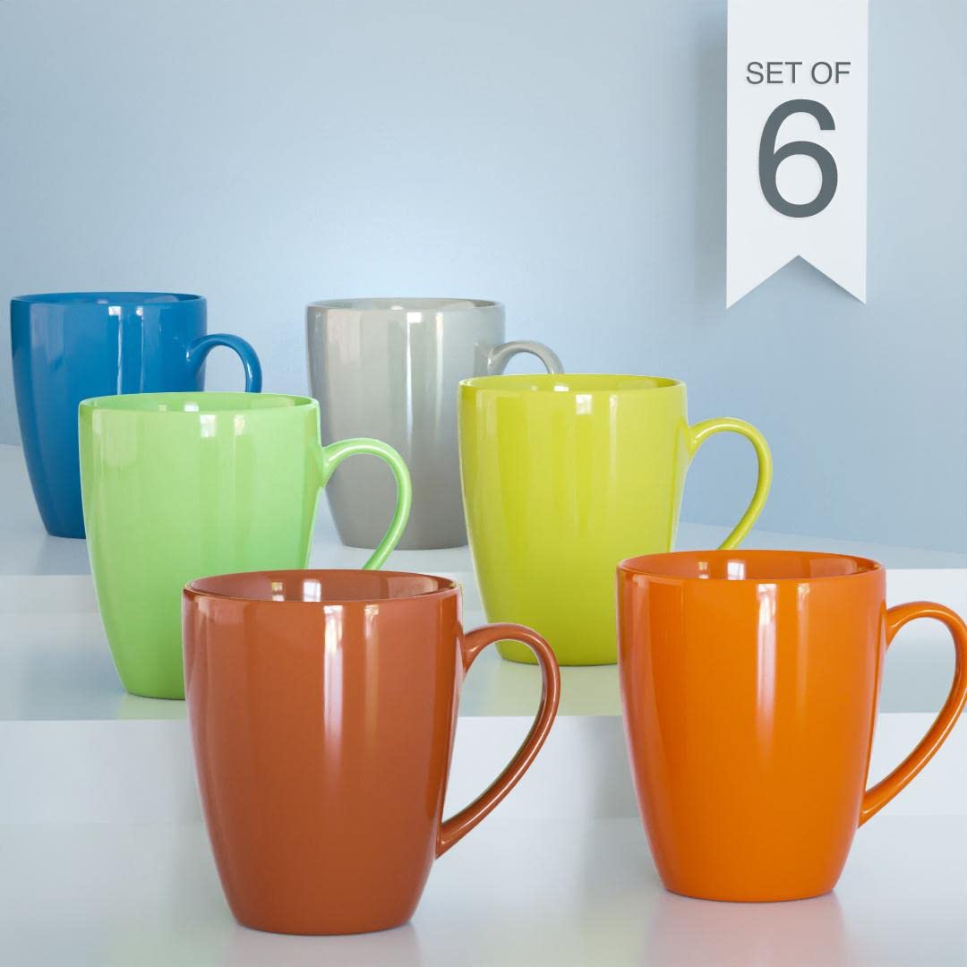 Coffee Mug Set of 6 Ceramic Mugs to Gift to Best Friend Tea Mugs Coffee Mugs