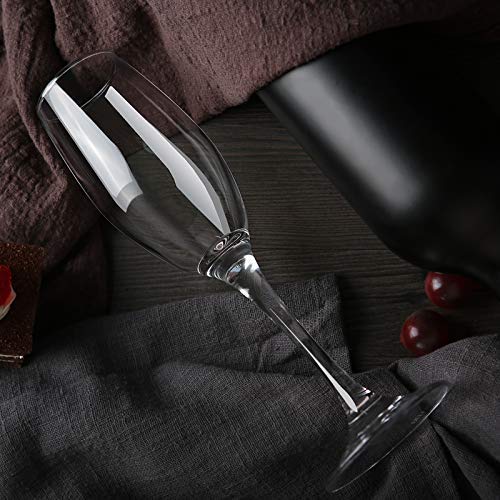 Crystal Red Wine Glass, Elegant stemmed Wine Glass Wine Champaign Flute Glass for Cocktail Mojito 165ML Set of 2