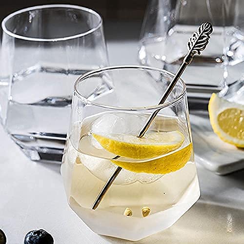 Juice Glass Drink Glass Water Drink Glass Set of 6 250 Ml Frozen Glacier Design Glasses,Perfect for Dinner Parties, Bars