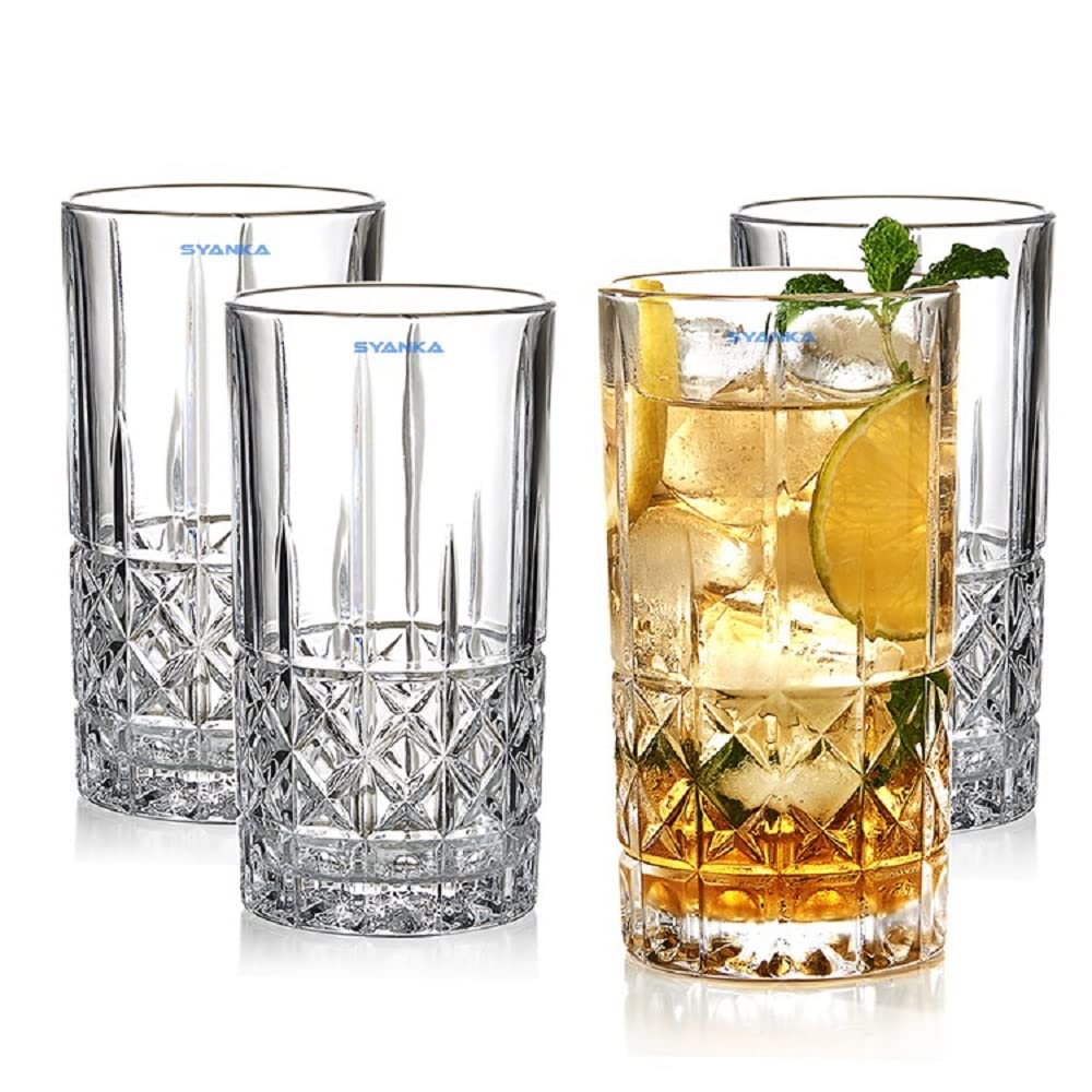 SYANKA Premium Water and Juice Glasses Set of 6 and