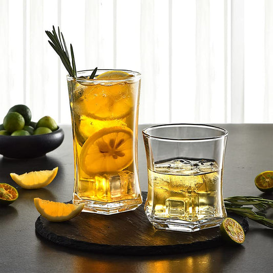 premium water glass square design