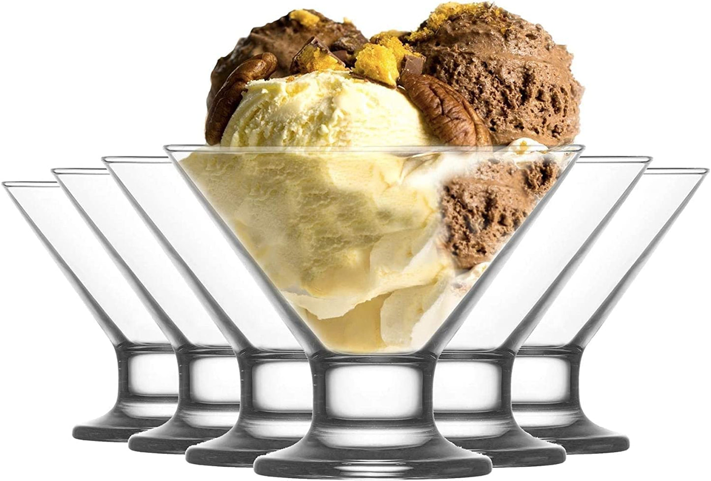 Crystal Glass Ice Cream Cup, Salad Serving Bowl, Pudding - Dessert Bowl, 165 ml