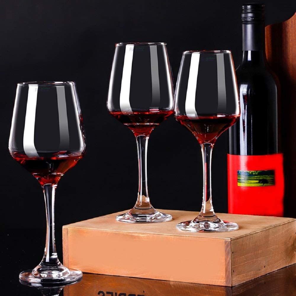 hin Crystal Wine Glasses Set of 4 Pieces - 400 ml Clear [ Tall Wine Glass ]