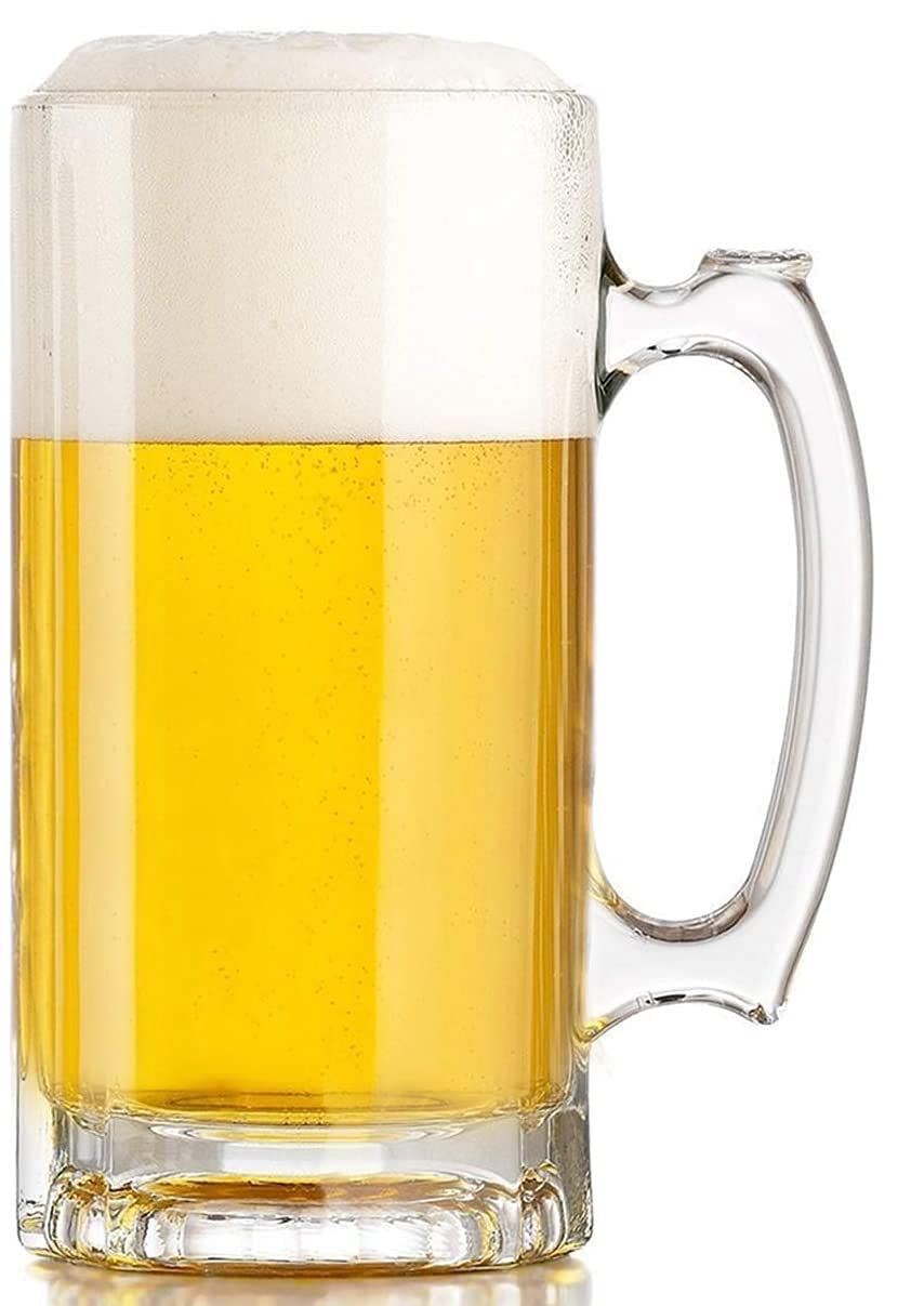 Chalbhai Clear Glass Beer Mug