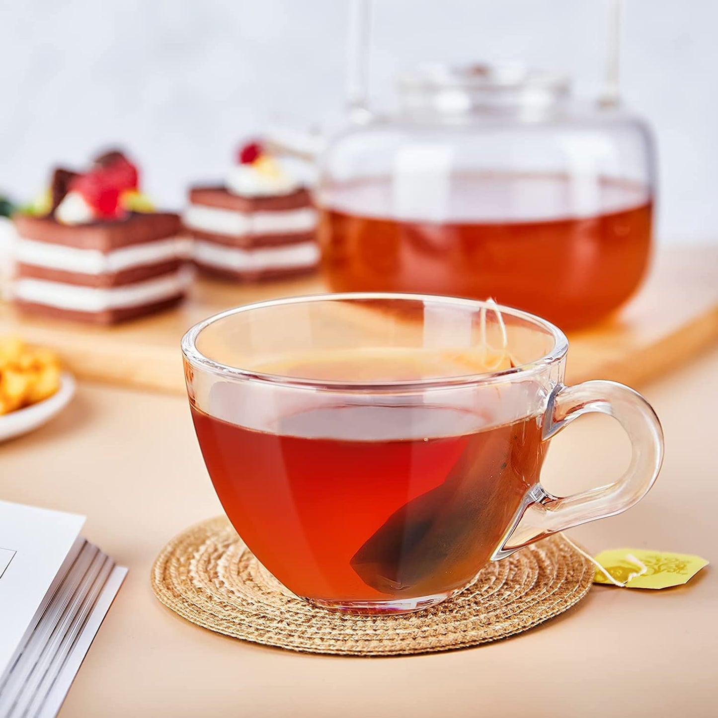 Chalbhai Crystal Clear Coffee Mug Set of 6