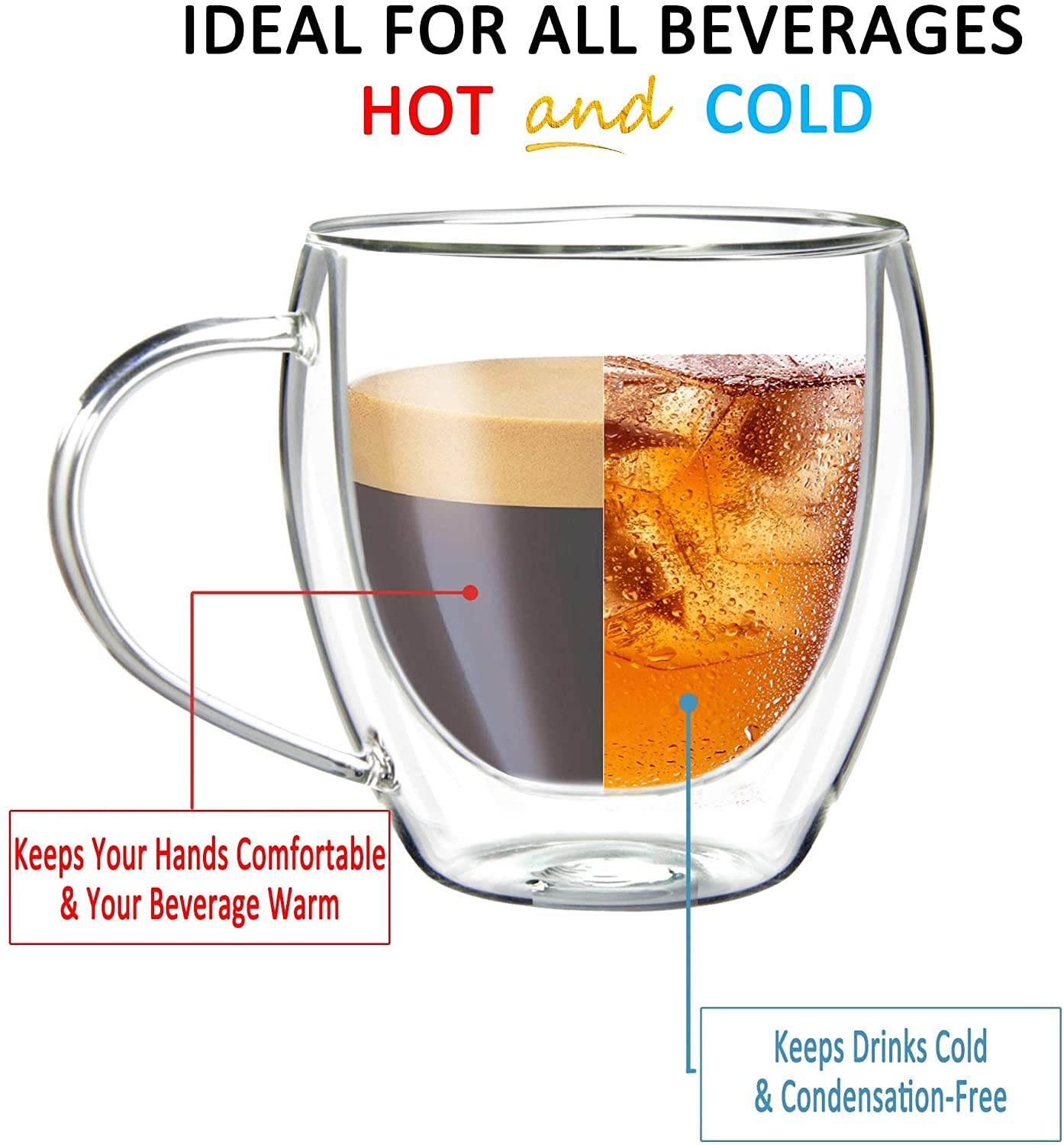 Double Wall Glass Mug