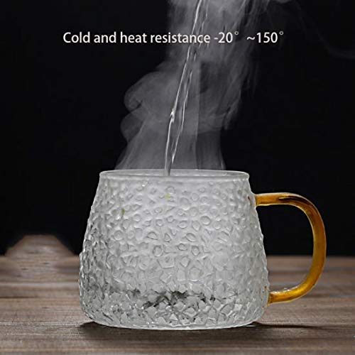 Golden Handle Glass Mug