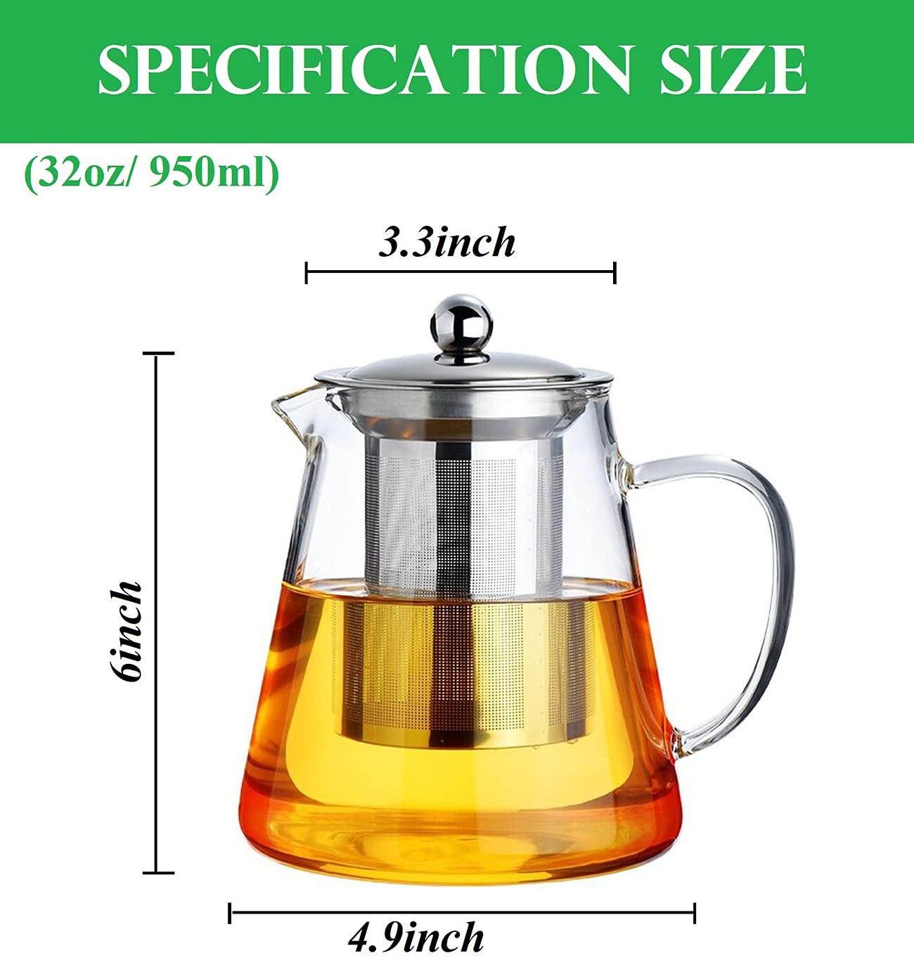 blooming tea glass kettle