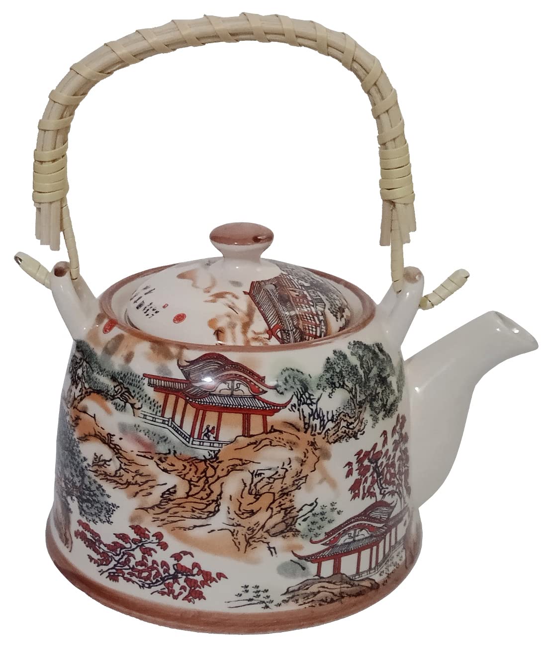 ceramic teapot with strainer