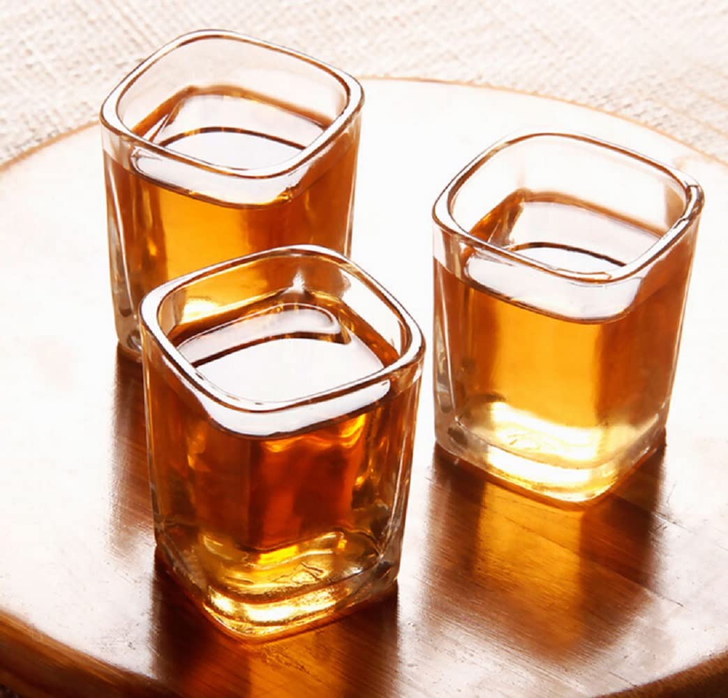 crystal clear vodka tequila shot glasses