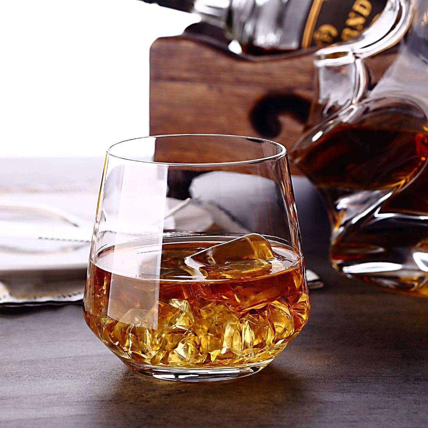 crystal whiskey glass