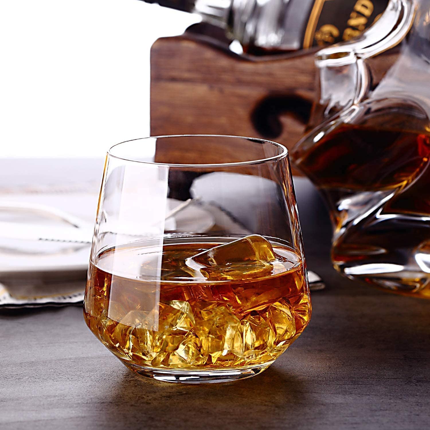 crystal whiskey glass