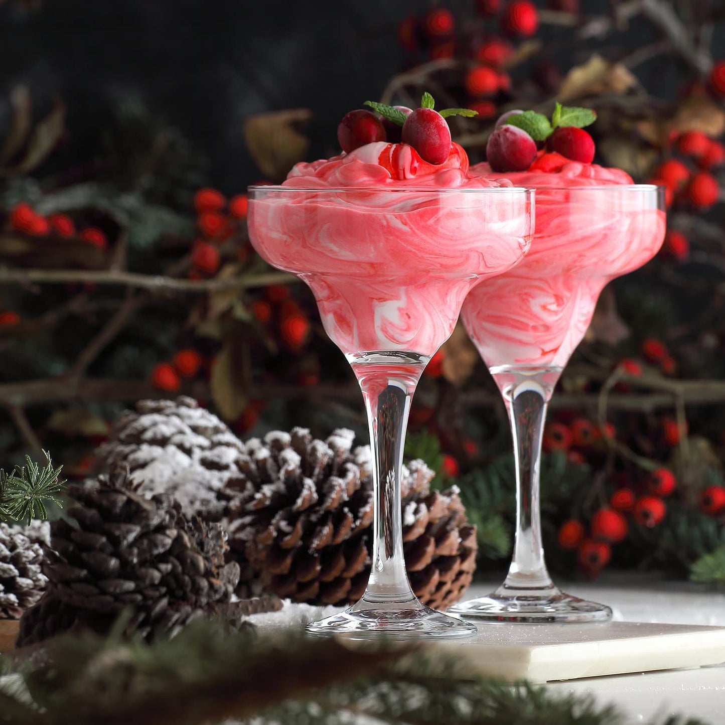 daiquiri frozen drink glass set