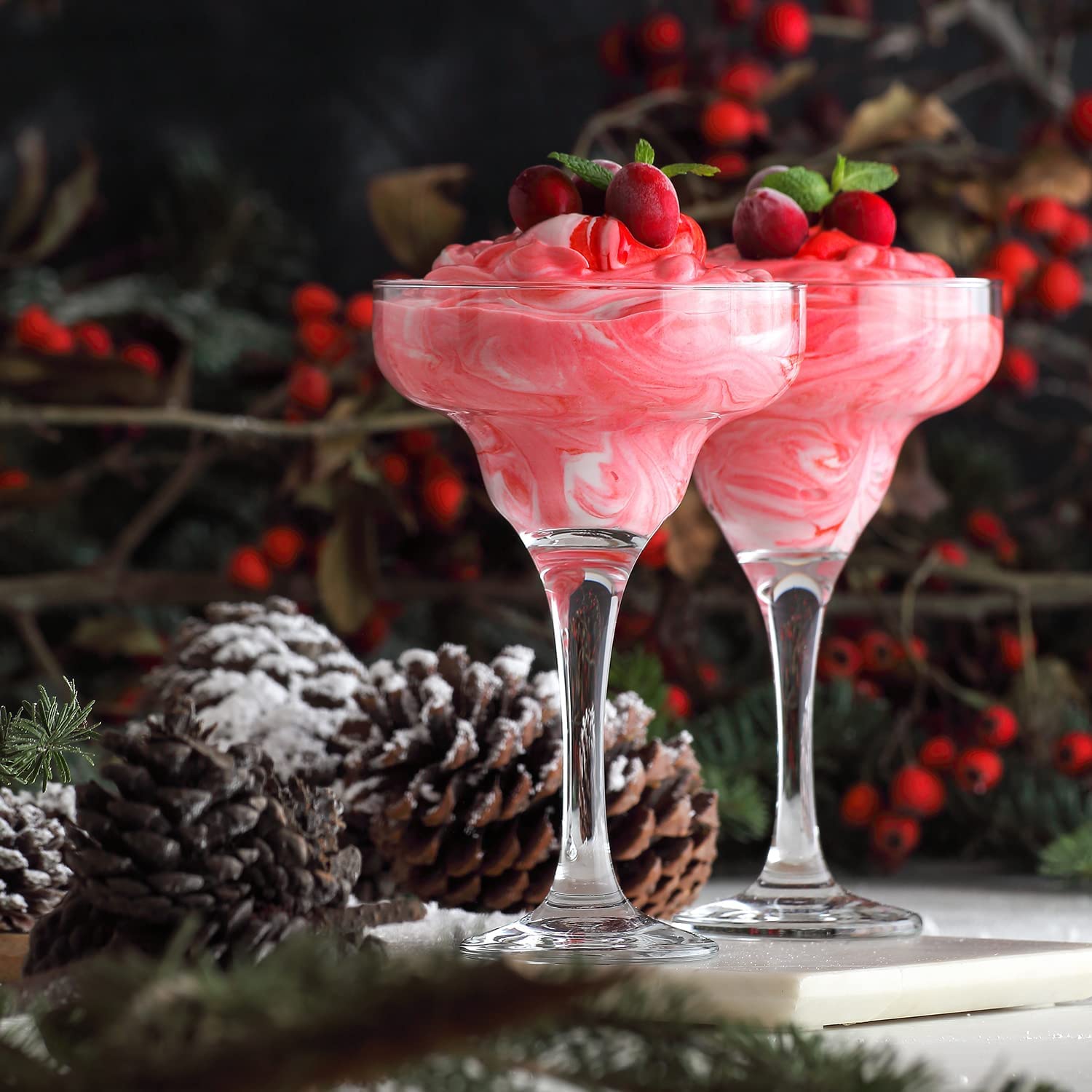 daiquiri frozen drink glass set