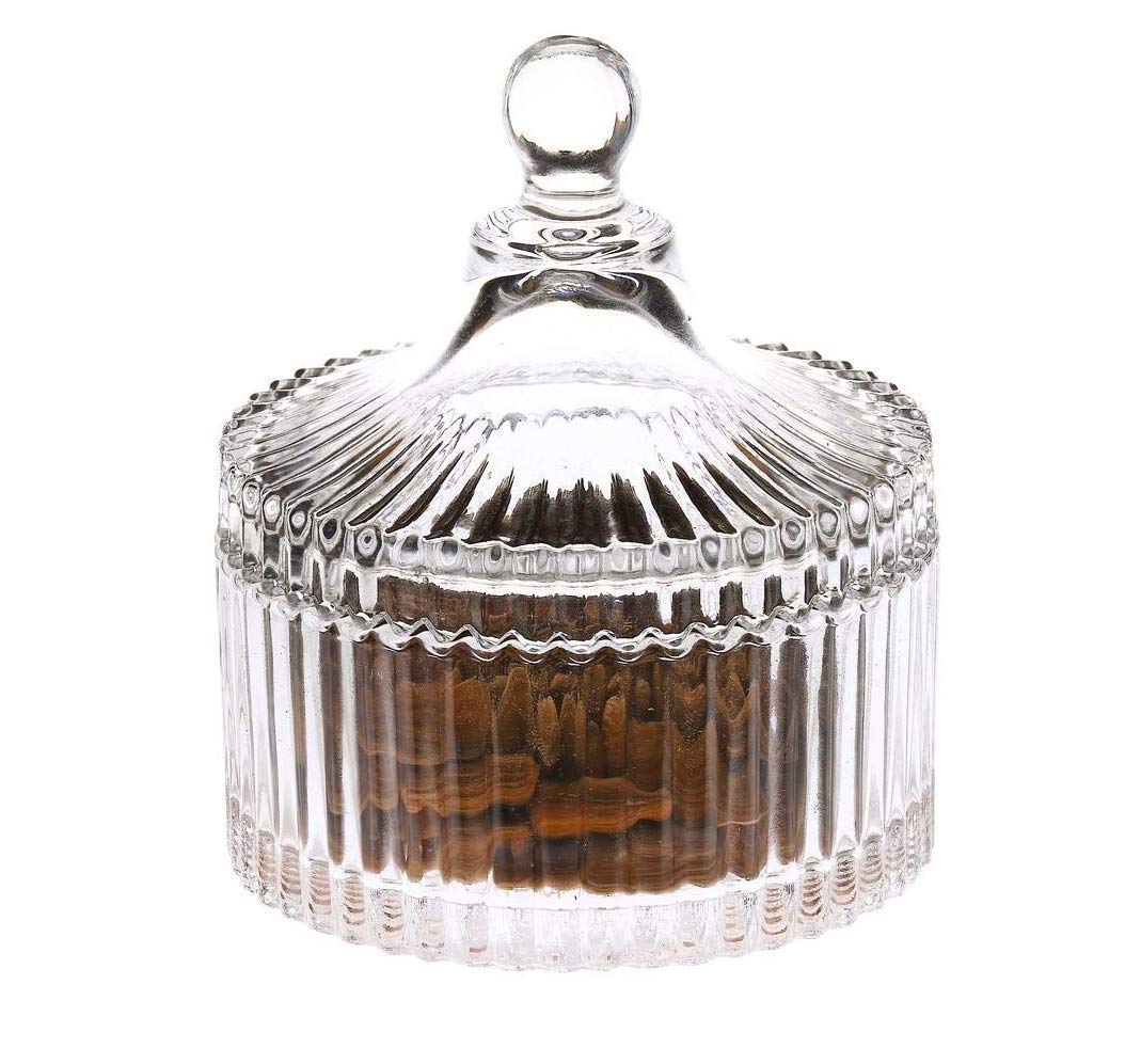 decorative glass jar set of 2