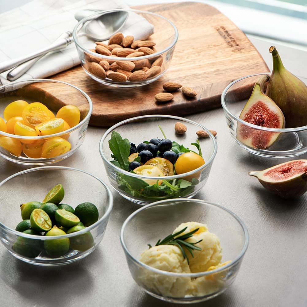dessert snack glass bowl set