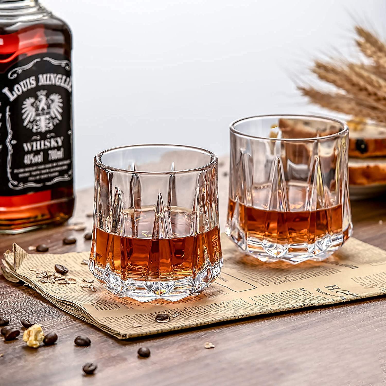 diamond whiskey glass