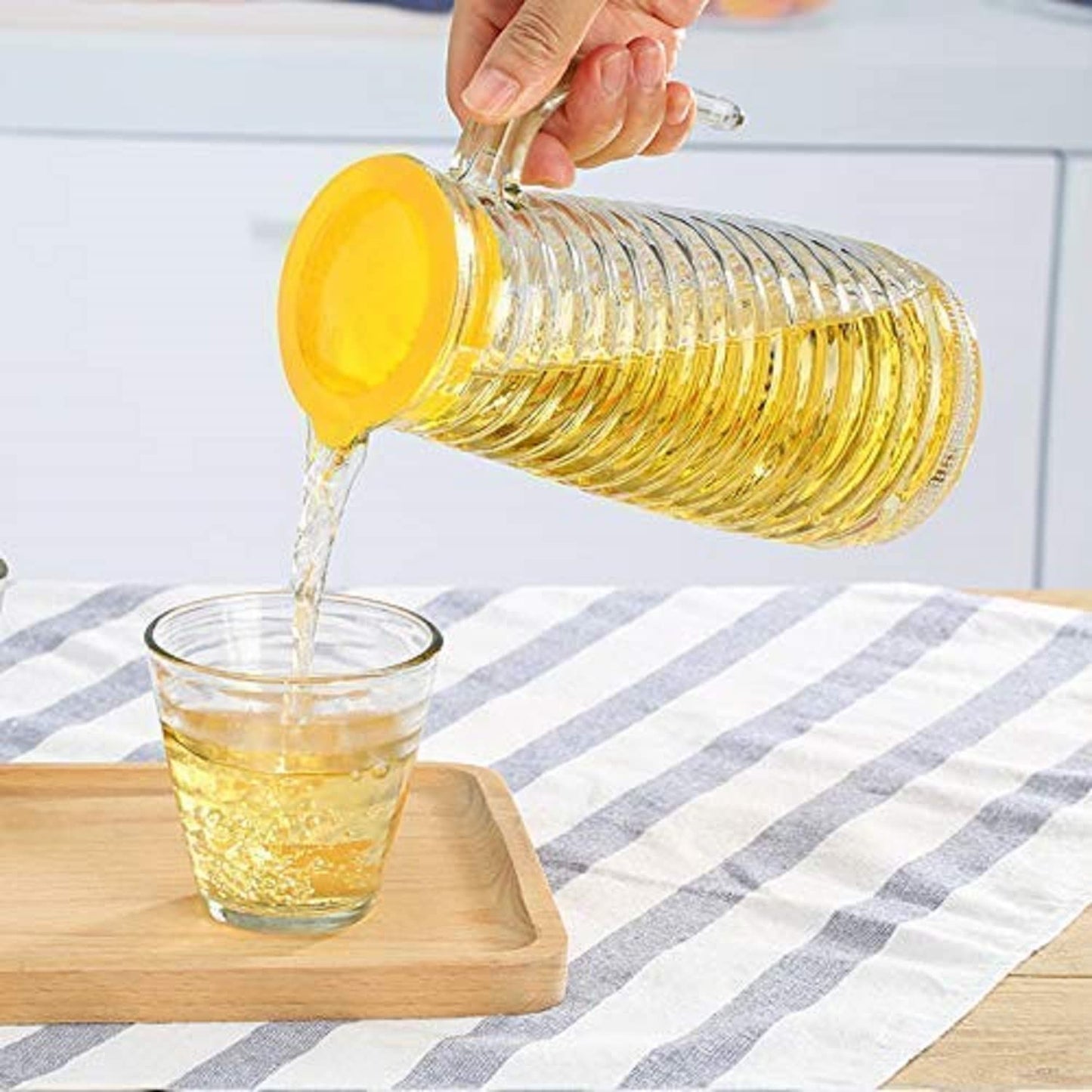 glass beverage pitcher set