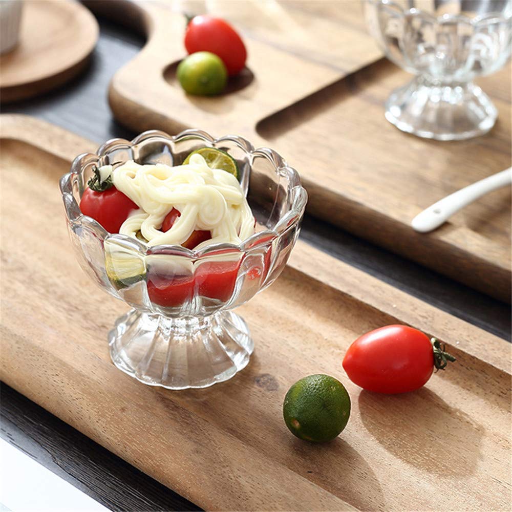glass dessert serving bowl