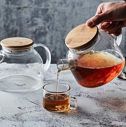 glass jug for hot cold beverages