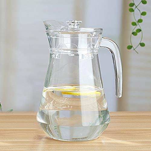 glass juice pitcher with lid