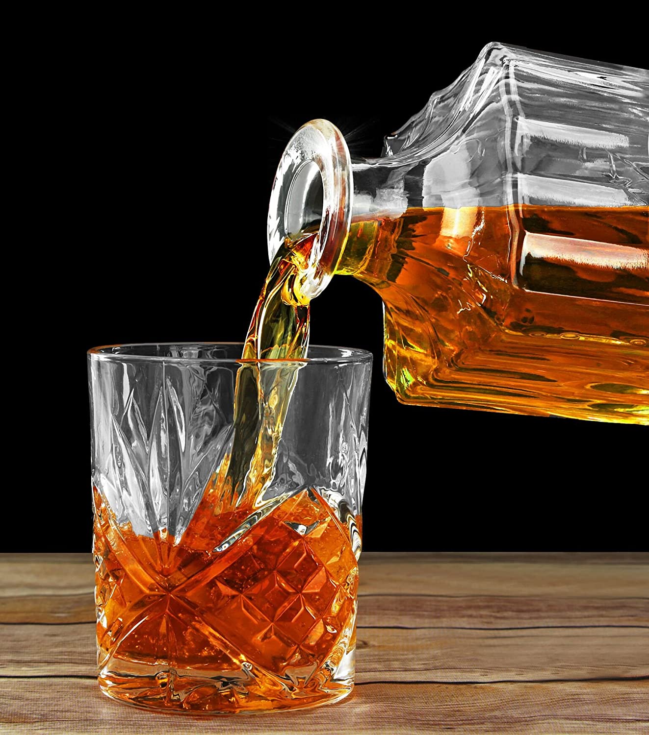 glass liquor decanter