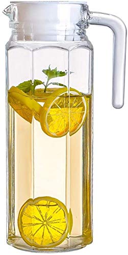 glass water jug with lid 1l chalbhai