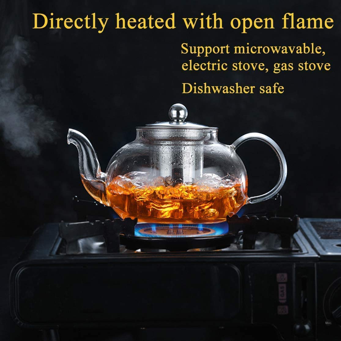 loose leaf tea glass pot