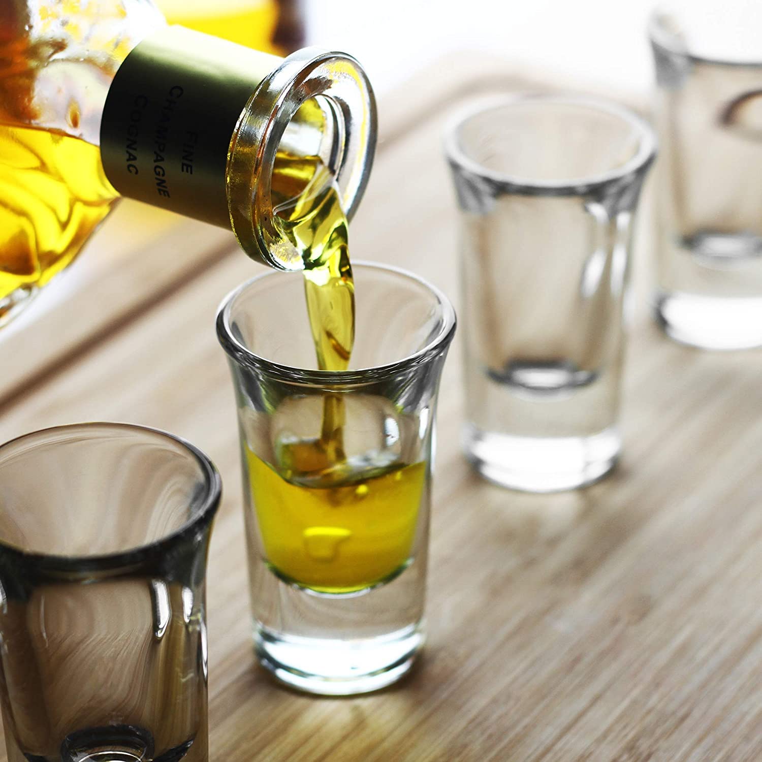 mini liquor shot glasses bar set