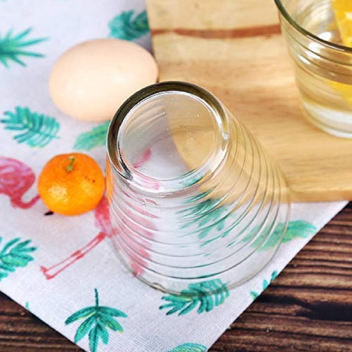 transparent glass jug set